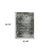 5' X 8' Charcoal And Gray Oriental Distressed Area Rug