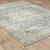 Homeroots Home Decor 8' x 10' Oriental Power Loom Stain Resistant Area Rug, Grey Blue and Ivory