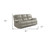 81" Beige And Black Faux Leather Reclining USB Sofa