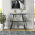 36" Black Metal And Glass Three Tier Etagere Bookcase