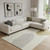 7' X 11' Beige Cream And Tan Abstract Area Rug