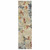 Homeroots Home Decor 2' x 8' Abstract Runner Rug, Beige and Blue, Power Loom Stain Resistant