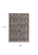 8' X 10' Ivory Blue And Burnt Orange Floral Area Rug With Fringe