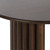 67" Walnut Solid Wood Double Pedestal Base Oval Dining Table