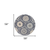 5' Blue And Gray Round Wool Hand Tufted Area Rug