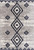 Homeroots Home Decor 5' x 8' Gray and Navy Boho Chic Area Rug
