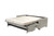 81" Gray Leather And Black Sleeper Sofa