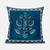 20x20 Sea Green Blown Seam Broadcloth Floral Throw Pillow