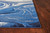 Homeroots Home Decor Watercolors Blue Polypropylene Rug, 99 x 122 Inches