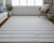 5' X 8' Gray And Ivory Striped Dhurrie Hand Woven Stain Resistant Area Rug