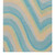 Homeroots Home Decor 8' Ocean Blue Beige Hand Tufted Abstract Waves Indoor Runner Rug