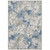 Homeroots Home Decor 5' x 8' Abstract Area Rug, Grey Blue Ivory Navy Beige Brown, Power Loom Stain Resistant
