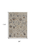 8' X 10' Ivory Blue And Burnt Orange Floral Distressed Area Rug With Fringe