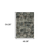 4' X 6' Charcoal Gray And White Oriental Distressed Area Rug