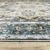 7' X 10' Blue and Ivory Oriental Non Skid Area Rug