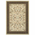 8' X 11' Ivory And Black Oriental Power Loom Stain Resistant Area Rug
