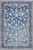 9' X 13' Blue Oriental Distressed Non Skid Area Rug