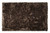 Homeroots Home Decor 5' x 8' Chocolate Faux Fur Non Skid Area Rug, Chocolate, 5x8 Feet