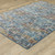 Homeroots Home Decor 6' x 9' Abstract Power Loom Stain Resistant Area Rug, Blue Teal Gold Rust and Beige