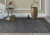Homeroots Home Decor 7'x10' Grey Black Hand Tufted Space Dyed Geometric Indoor Area Rug, Hand-Tufted, Wool Material
