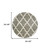 Homeroots Home Decor 8' Grey Round Geometric Power Loom Stain Resistant Area Rug, Grey, Round
