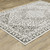Homeroots Home Decor 6' x 9' Oriental Power Loom Area Rug, Grey and White, Stain Resistant