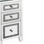 63" Clear Glass Mirrored Writing Desk With Six Drawers