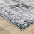 7' X 10' Navy Blue Ivory And Grey Oriental Printed Stain Resistant Non Skid Area Rug - 606114618447