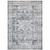 7' X 10' Gray and Ivory Oriental Non Skid Area Rug