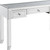 47" Clear Glass Mirrored Writing Desk With Three Drawers