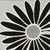 Homeroots Home Decor 6' x 9' Black and White Floral Stain Resistant Non Skid Area Rug