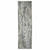 2' X 8' Ivory Grey Charcoal Blue And Rust Oriental Power Loom Stain Resistant Runner Rug