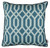 Teal Geometrics Decorative Throw Pillow Cover.