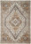 9' X 12' Brown Ivory And Orange Medallion Area Rug