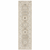 8' Beige And Ivory Oriental Runner Rug
