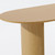 79" Natural Solid Wood Double Pedestal Base Oval Dining Table