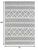 Homeroots Home Decor 6’ x 9’ Gray Ivory Diamonds Boho Chic Area Rug, Gray Ivory, 108 x 72 Inches