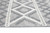 Homeroots Home Decor 6’ x 9’ Gray Ivory Diamonds Boho Chic Area Rug, Gray Ivory, 108 x 72 Inches