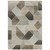 3' X 5' Grey Brown Beige Tan Taupe And Ivory Geometric Power Loom Stain Resistant Area Rug - 606114595649