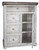 39" Off White Solid Wood Three Drawer Gentlemans Chest