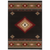 5' X 8' Black And Green Southwestern Power Loom Stain Resistant Area Rug