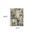 Homeroots Home Decor 3' x 5' Abstract Area Rug, Blue and Grey, Power Loom Stain Resistant