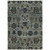 Homeroots Home Decor 5' X 7' Oriental Area Rug, Blue and Navy, Power Loom Stain Resistant