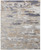 5' X 8' Tan Ivory And Blue Abstract Distressed Area Rug