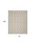 6' X 9' Ivory And Grey Fleur De Lis Stain Resistant Non Skid Area Rug - 606114569282