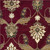 Homeroots Home Decor 7' Octagon Red Floral Vines Indoor Area Rug, Red, Octagon