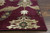 Homeroots Home Decor 7' Octagon Red Floral Vines Indoor Area Rug, Red, Octagon