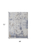 4' X 6' Ivory Gray And Blue Abstract Distressed Area Rug