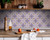 8" x 8" Vintage Purple and Taupe Mosaic Peel and Stick Removable Tiles