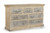 64" White Solid Wood Seven Drawer Double Dresser